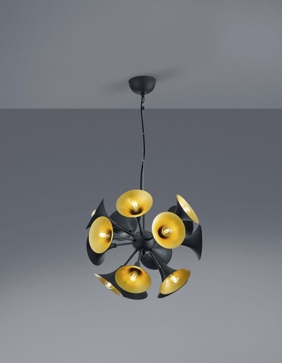 TRIO Hanglamp Orchestra 150 X 48 Cm E14 Staal Mat - Zwart