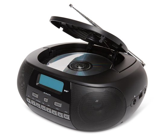 Nikkei - Nprd58bk - Portable Dab+ Radio/cd-speler Met Usb-poort - - Zwart