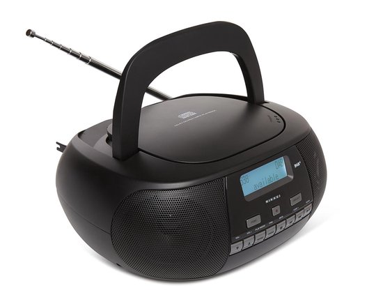 Nikkei - Nprd58bk - Portable Dab+ Radio/cd-speler Met Usb-poort - - Zwart