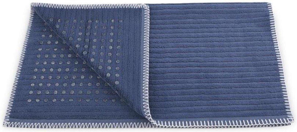 Heckett & Lane Heckett Lane Bidetmat Bamboo - Jeans Blue - 60x60cm - Blauw