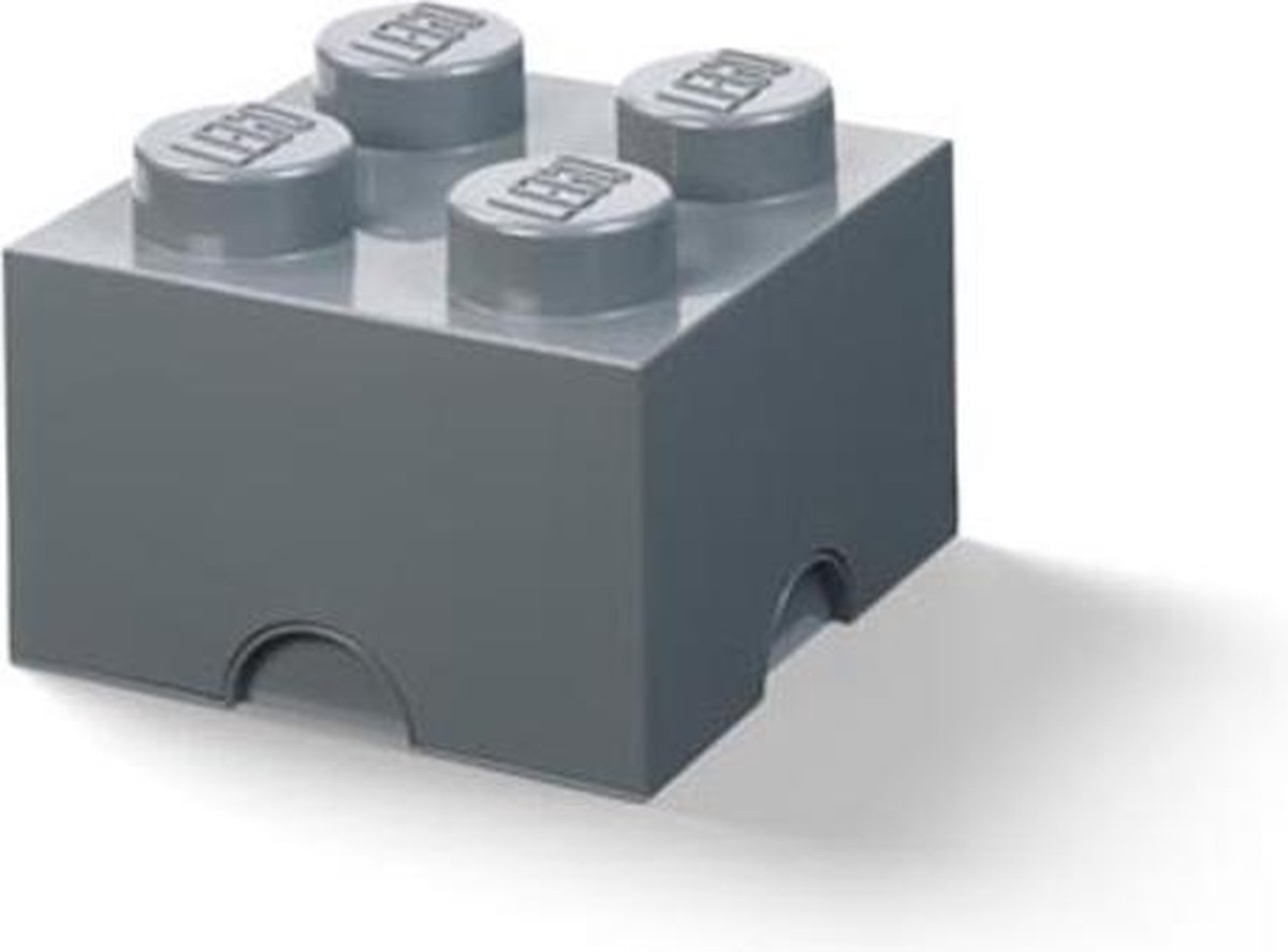 Lego Opbergdoos -blokje, 5,7 Liter, - Polypropyleen - - Grijs