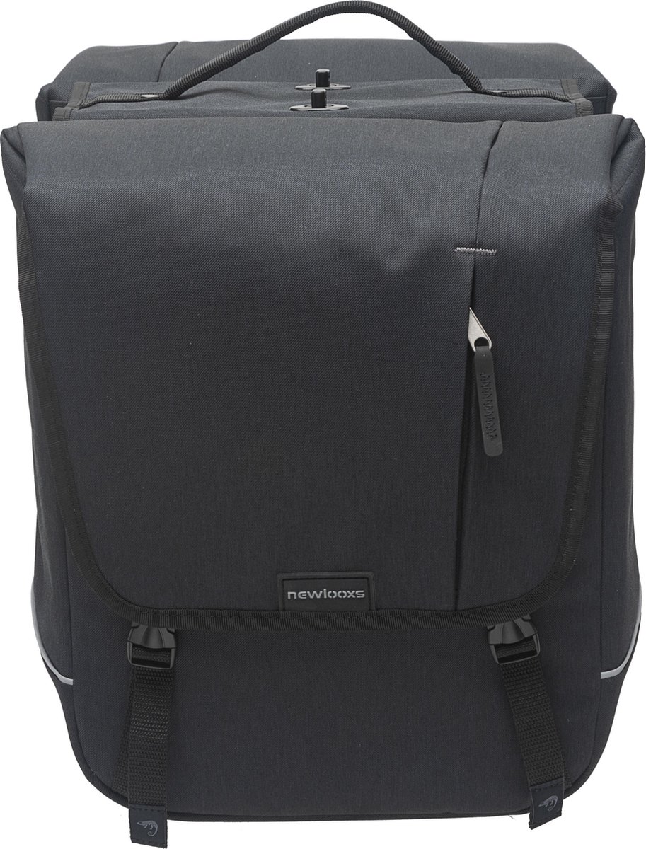 New Looxs Dubbele Fietstas Nova Detachable 32 Liter - Zwart
