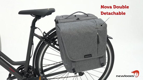 New Looxs Dubbele Fietstas Nova Detachable 32 Liter - Zwart