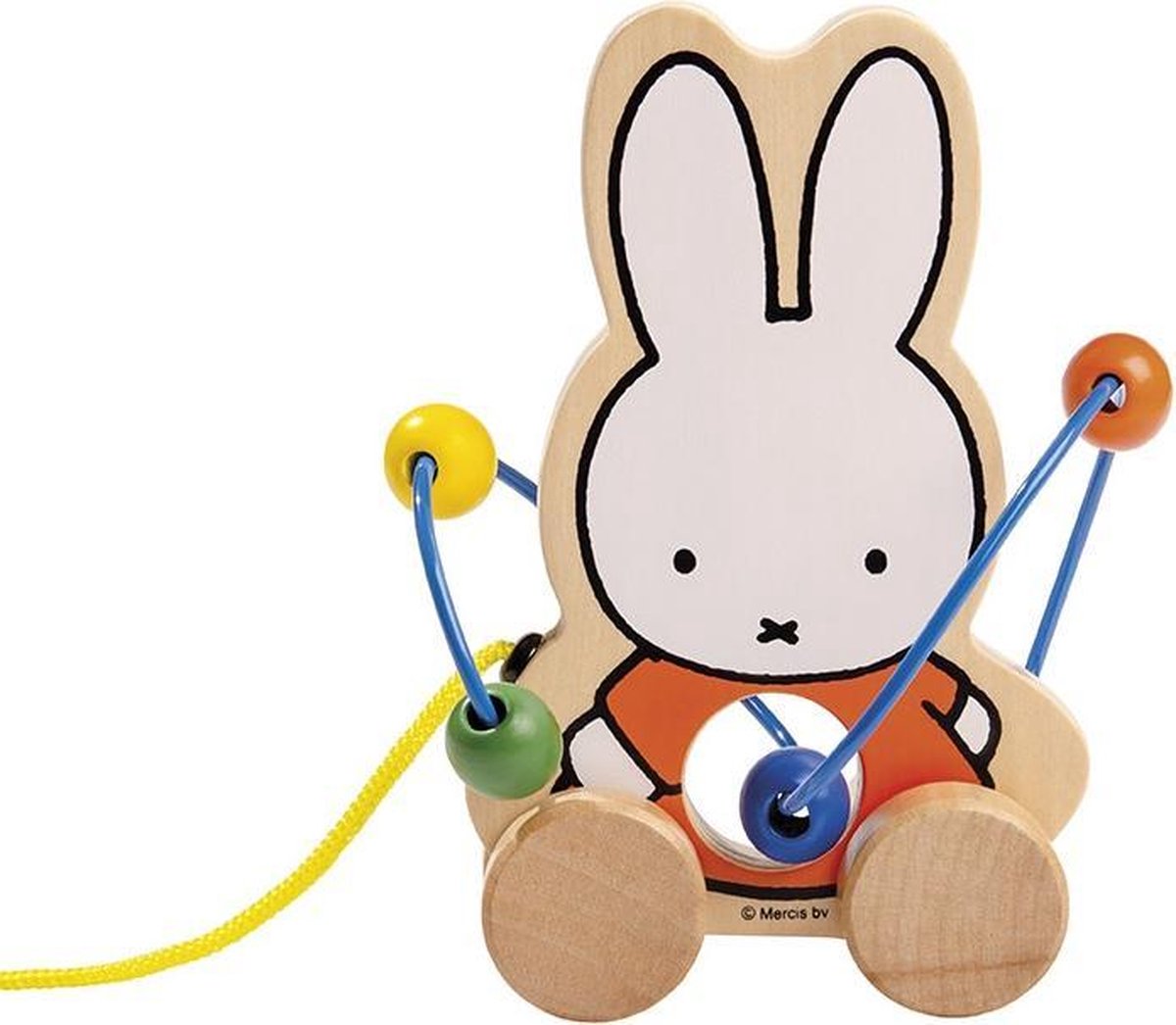 Top1Toys Bambolino Toys Nijntje Trekfiguur Met Kralen