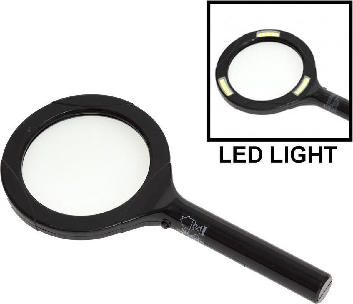 Decopatent ® Hand Loep Met Led Verlichting - 2.5x Vergroting - Lees