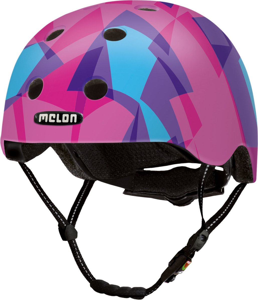 MELON Partychimp Fietshelm Urban Active/blauw Mt 58 - 63 Cm - Roze