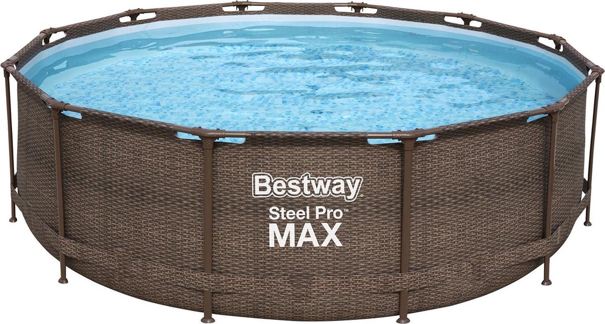 Bestway Zwembad Steel Pro Max Rotan 366 Cm - Bruin