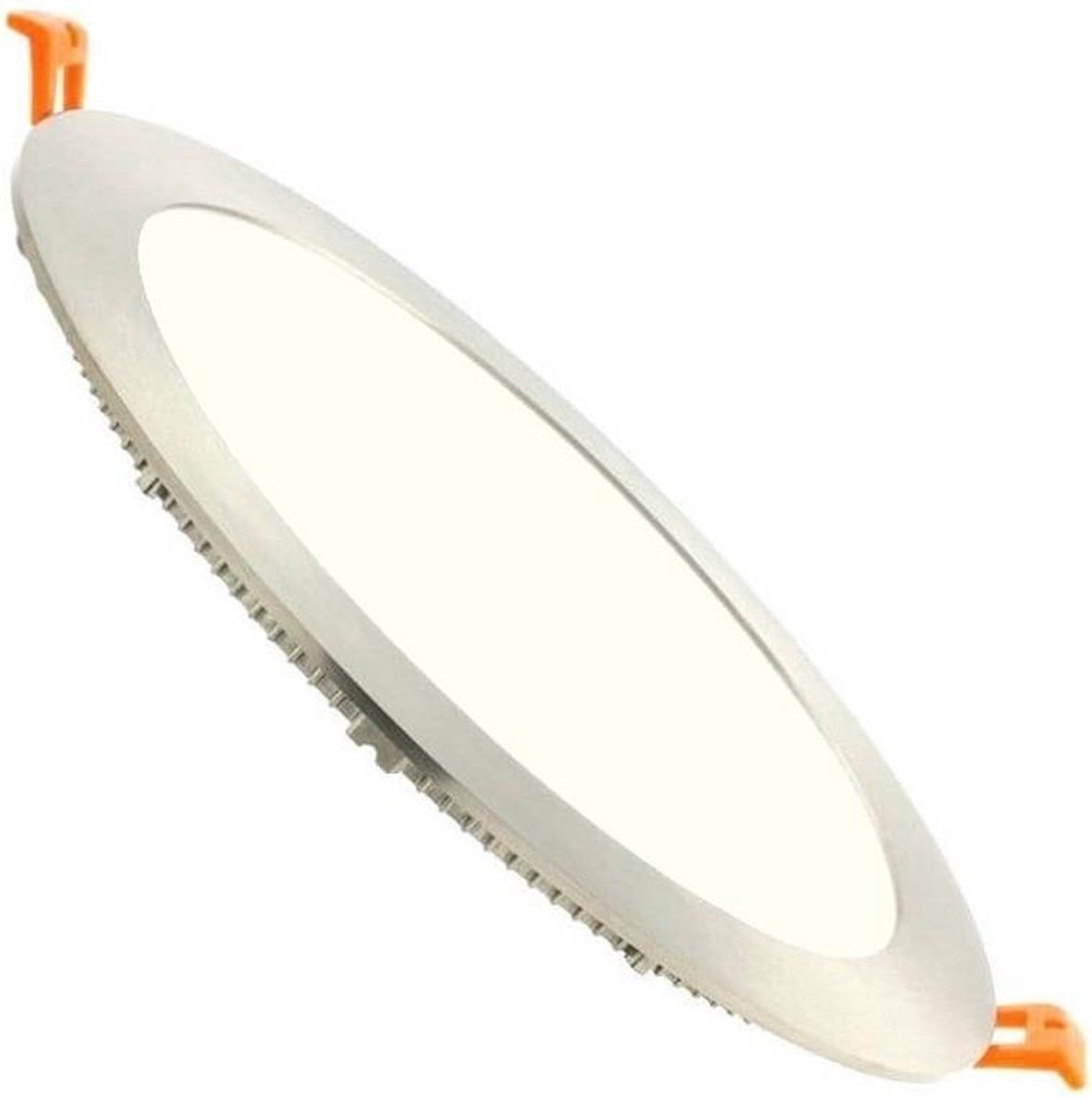 BES LED Led Downlight Slim - Facto - Inbouw Rond 20w - Natuurlijk 4000k - Rvs - Ø223mm - Wit