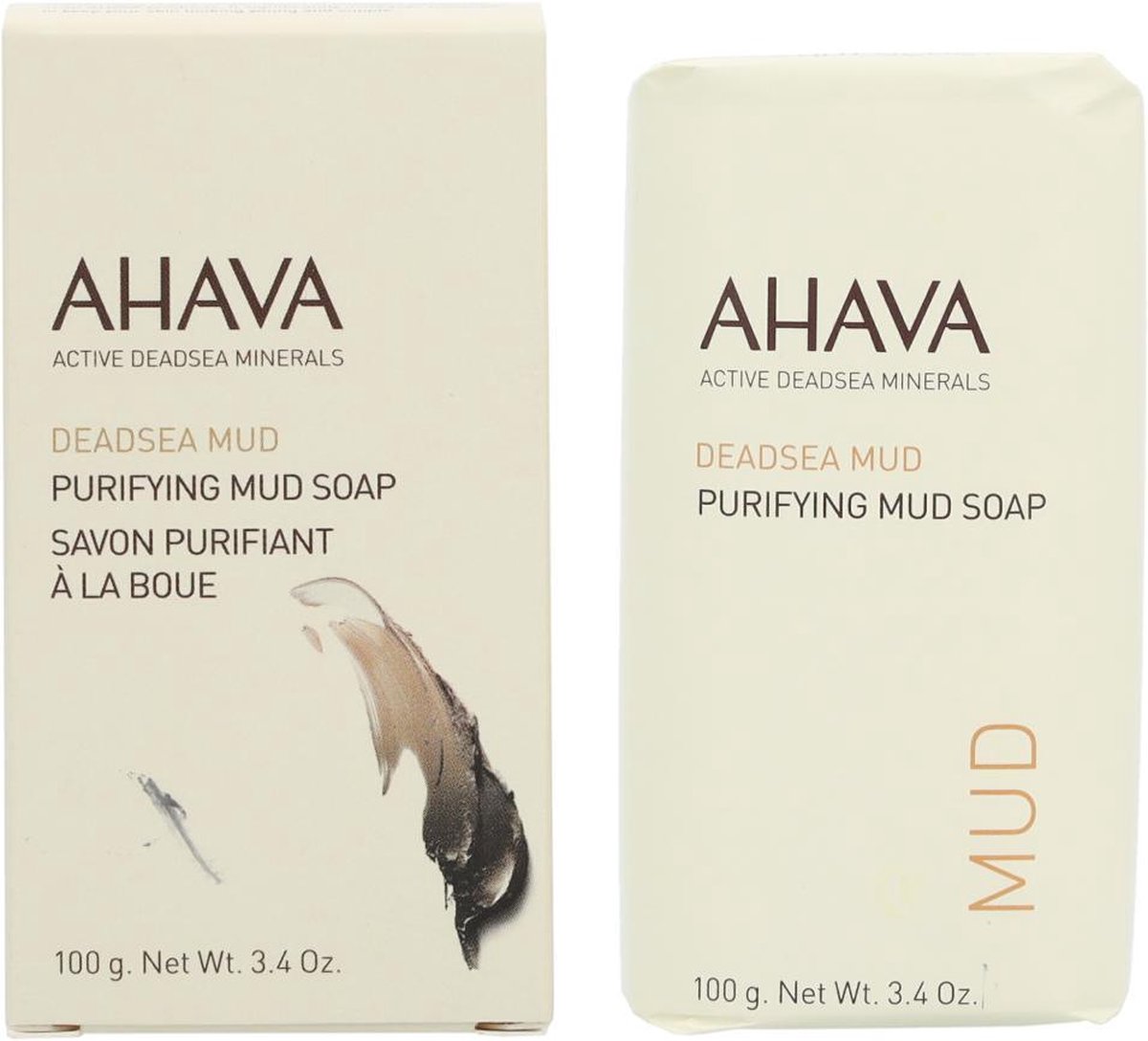 Ahava Zeep Deadsea Mud 100 Gram - Grijs