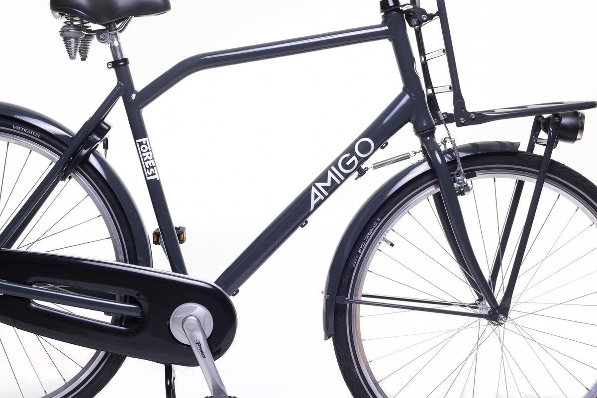 Amigo Transportfiets Heren Forest 28 Inch 58 Cm Heren Terugtraprem Antraciet
