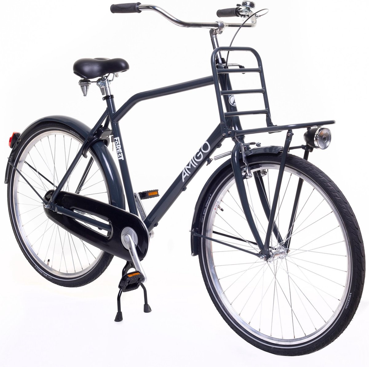 Amigo Transportfiets Heren Forest 28 Inch 58 Cm Heren Terugtraprem Antraciet