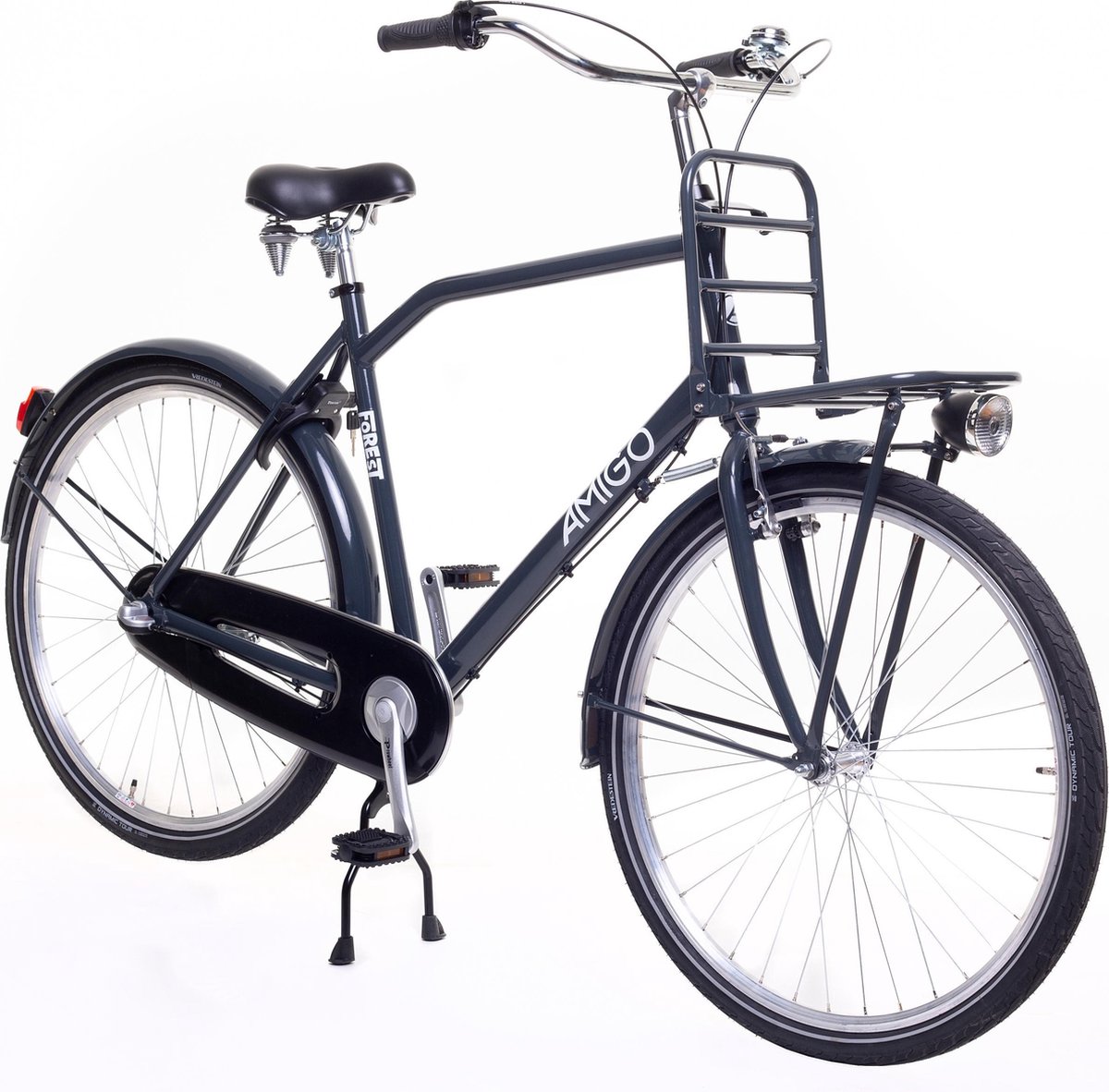 Amigo Transportfiets Heren Forest 28 Inch 58 Cm Heren 3v Terugtraprem Antraciet