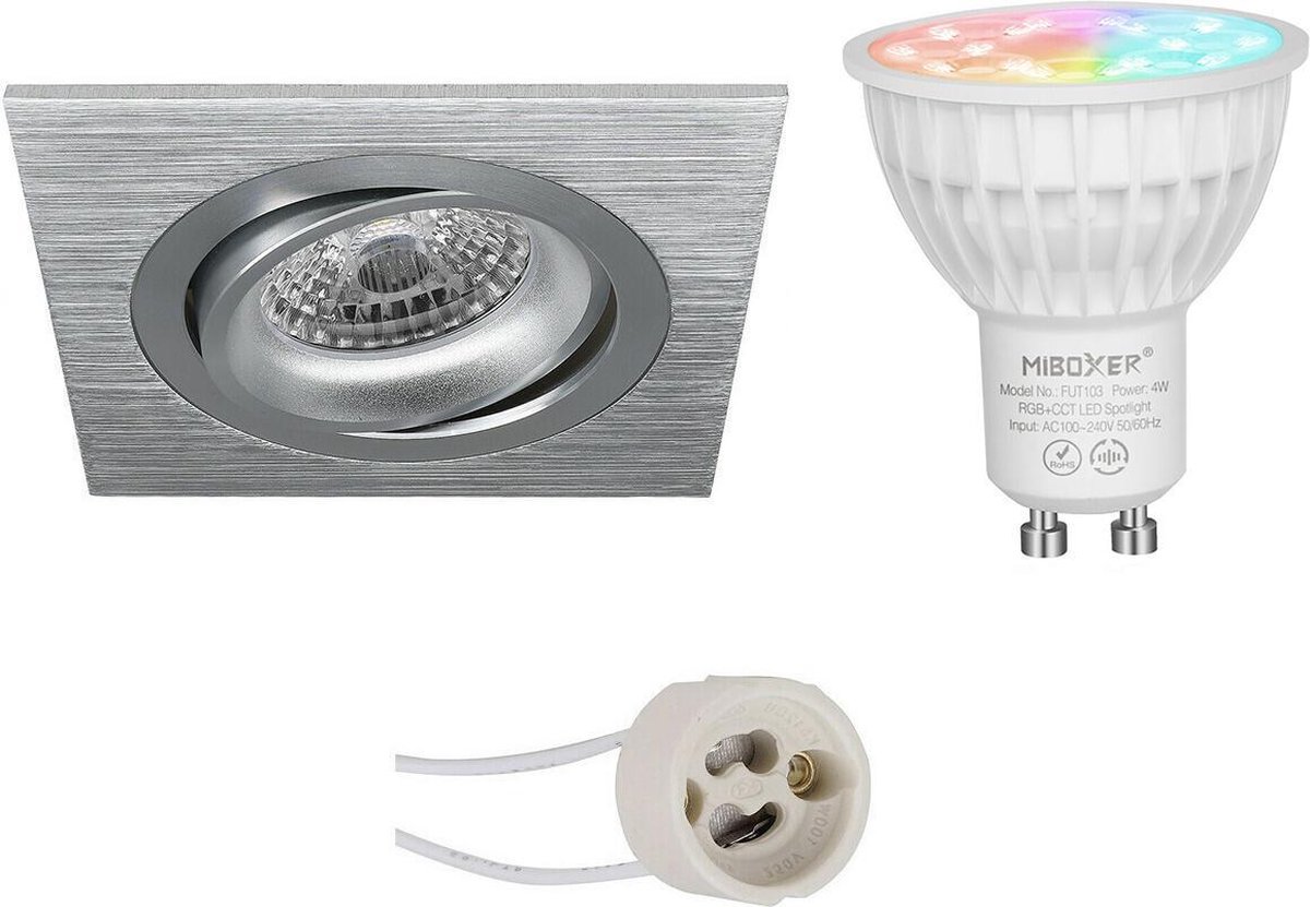 Mi-light - Led Spot Set Gu10 - Smart Led - Wifi Led - Slimme Led - 4w - Rgb+cct - Aanpasbare Kleur - Dimbaar - Pragmi