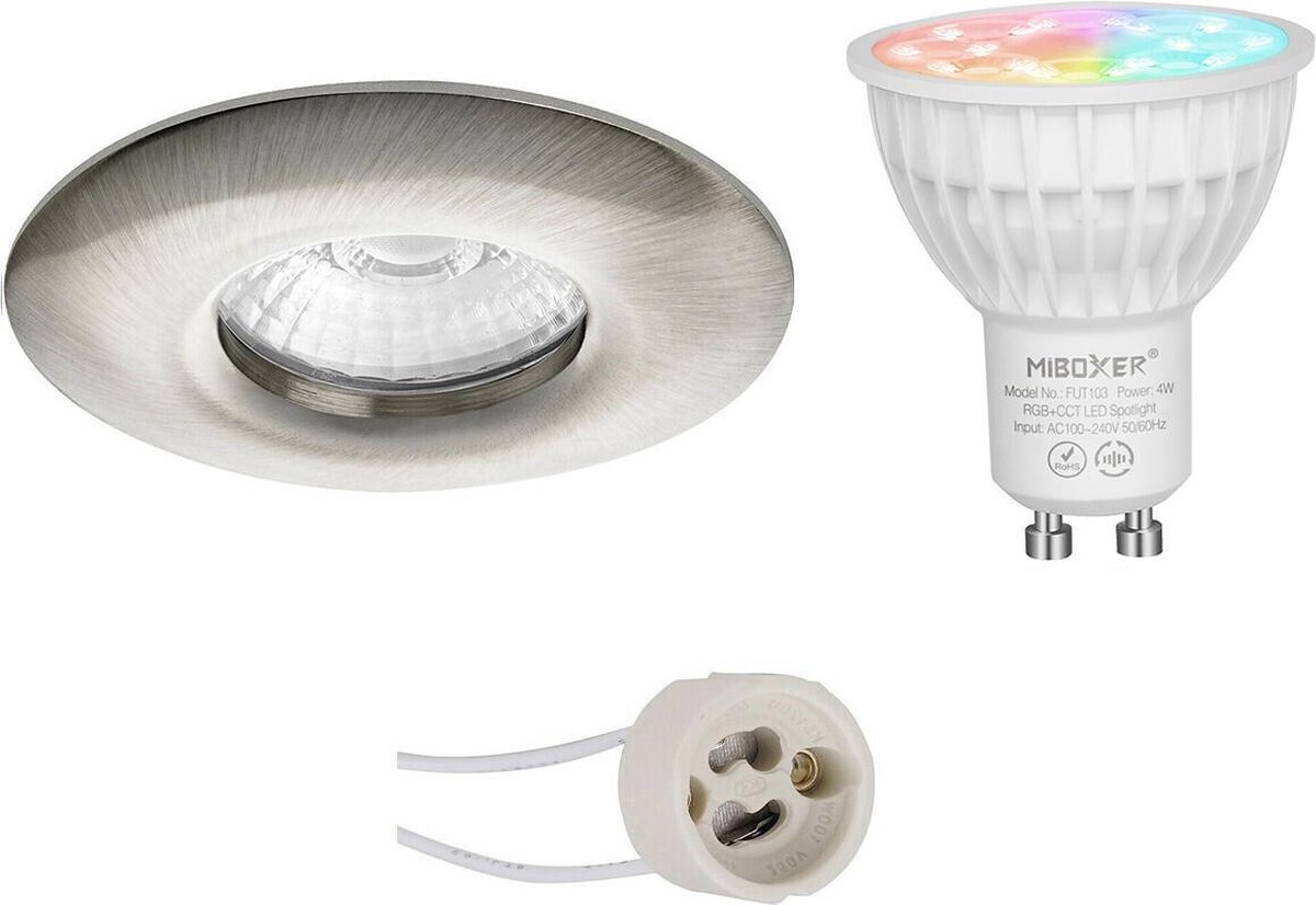 Mi-light - Led Spot Set Gu10 - Smart Led - Wifi Led - Slimme Led - 4w - Rgb+cct - Aanpasbare Kleur - Dimbaar - Pragmi