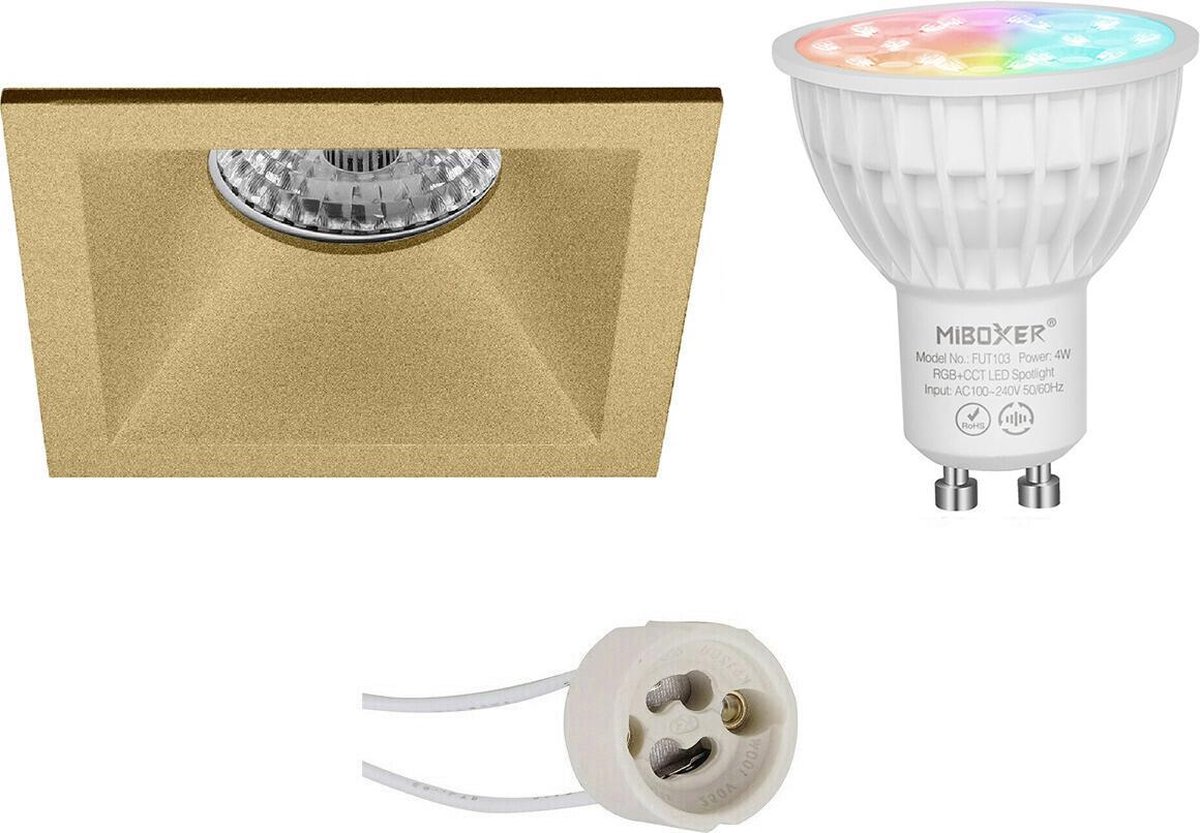 Mi-light - Led Spot Set Gu10 - Smart Led - Wifi Led - Slimme Led - 4w - Rgb+cct - Aanpasbare Kleur - Dimbaar - Pragmi