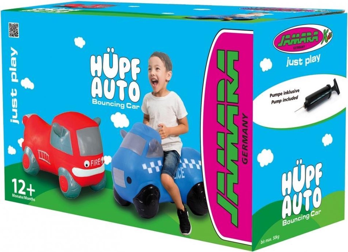 Jamara Skippybal Politieauto 53 Cm - Blauw