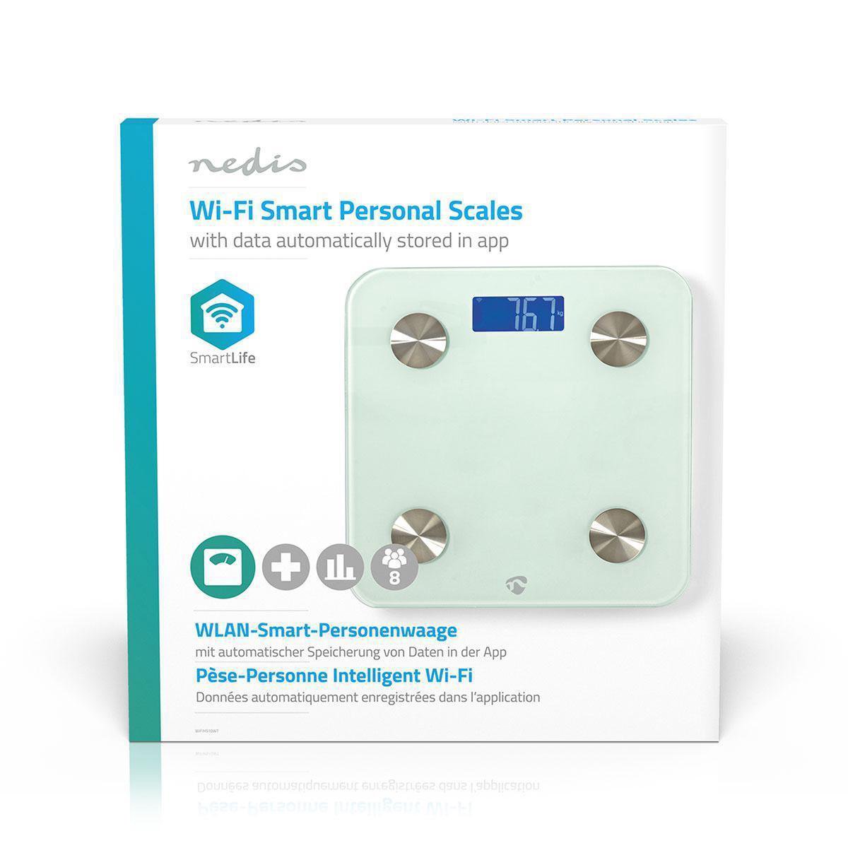 Nedis Wi-fi Smart Personenweegschaal