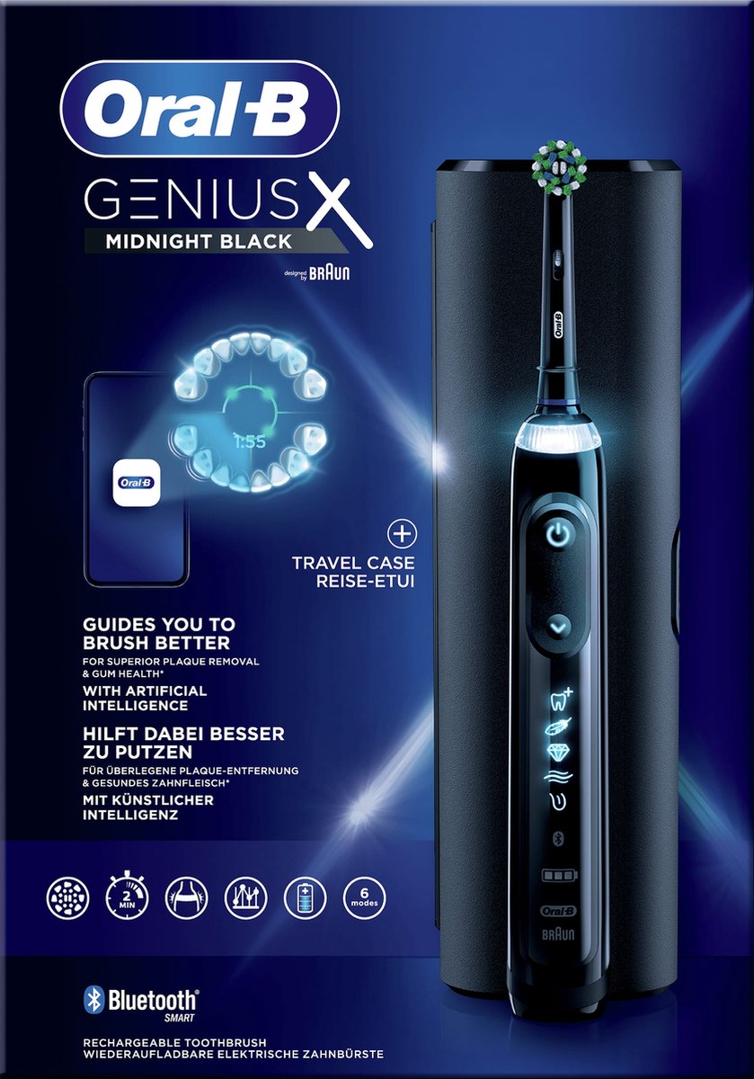 Oral B Oral-b Elektrische Tandenborstels Genius X Incl. Reisetui - Zwart
