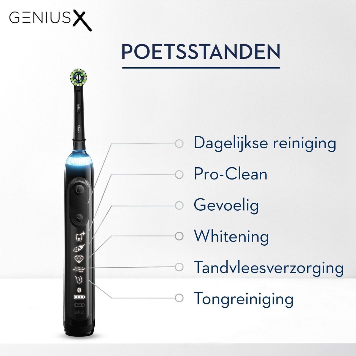 Oral B Oral-b Elektrische Tandenborstels Genius X Incl. Reisetui - Zwart