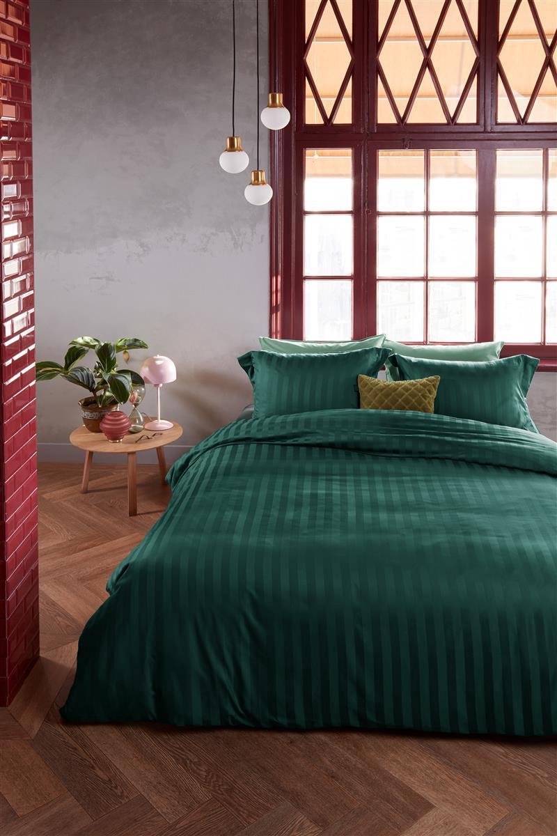 Beddinghouse Shine Dekbedovertrek 140 x 220 cm - Groen