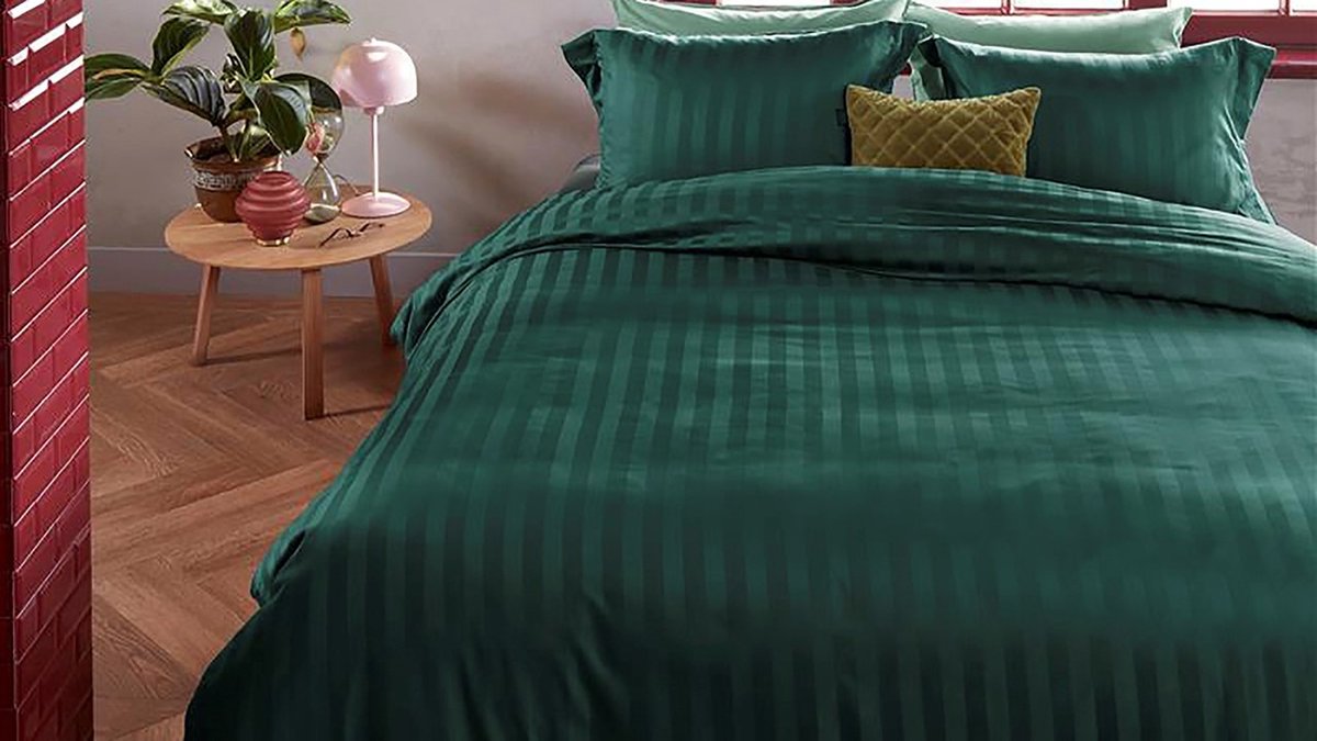 Beddinghouse Shine Dekbedovertrek 140 x 220 cm - Groen