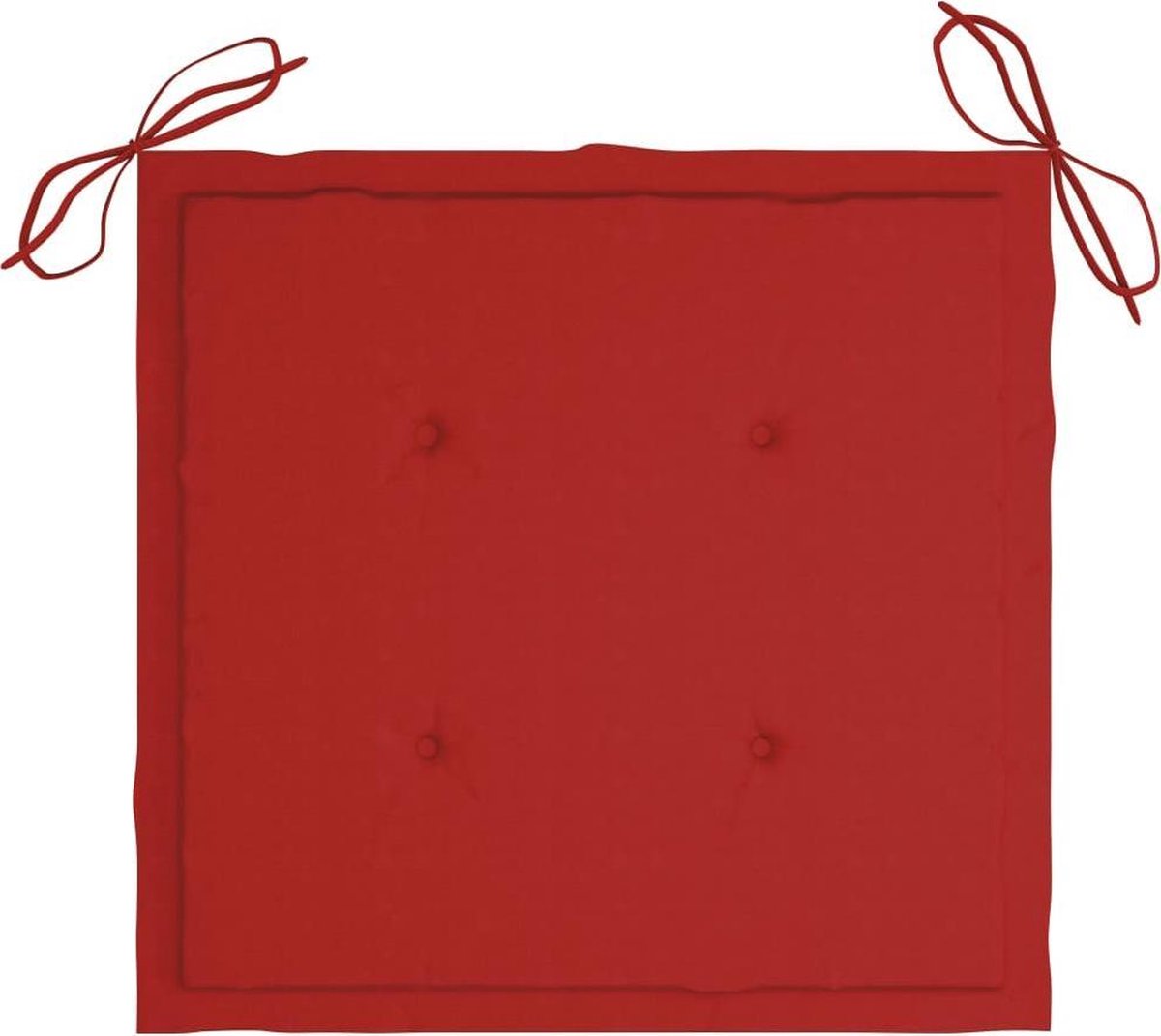 Vidaxl Schommelstoel Met Kussen Massief Teakhout - Bruin