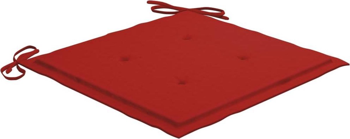 Vidaxl Schommelstoel Met Kussen Massief Teakhout - Bruin