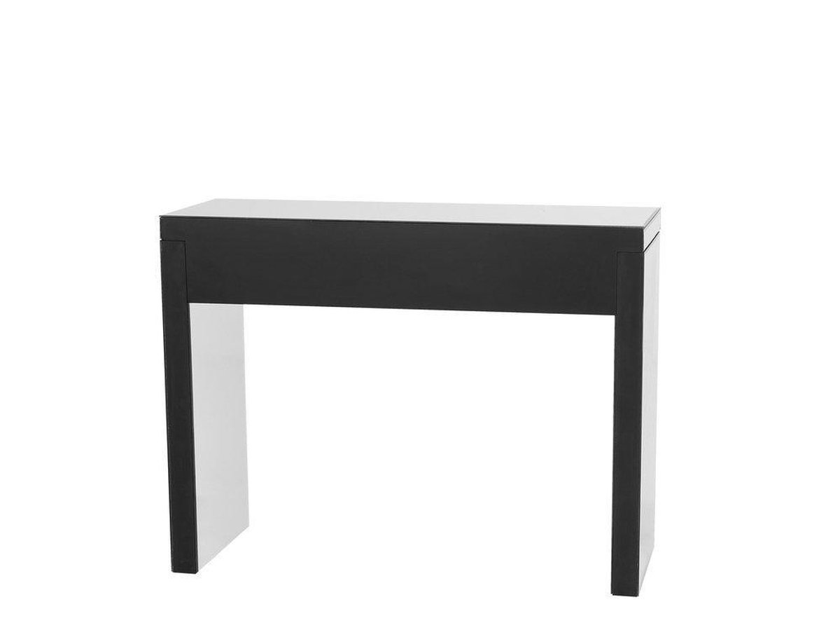 Beliani Marle Kaptafel Glas 35 X 100 Cm - Silver