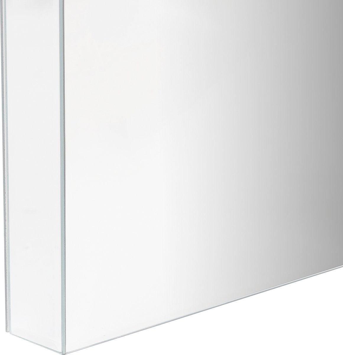 Beliani Marle Kaptafel Glas 35 X 100 Cm - Silver