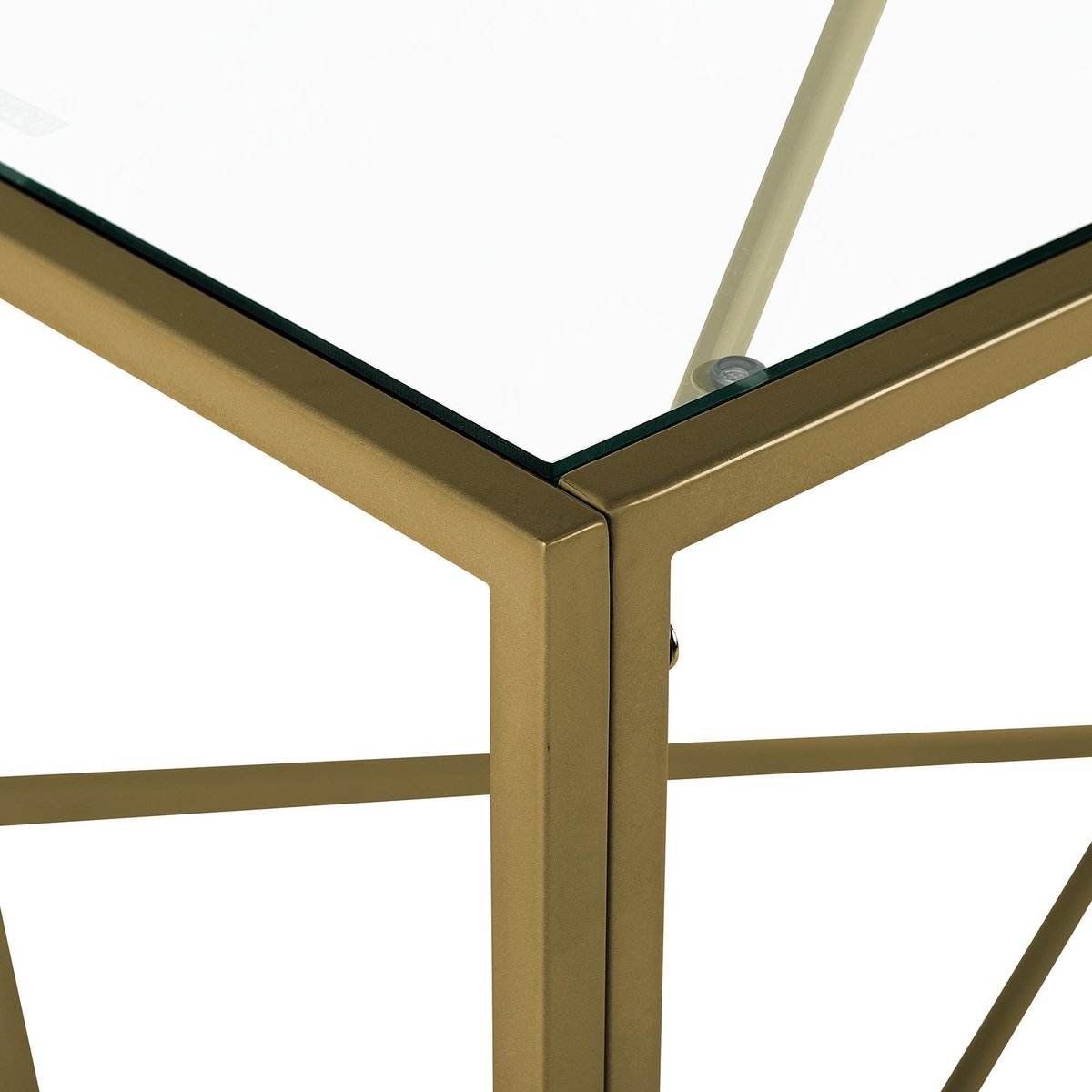 Beliani Orland Kaptafel Glas 40 X 100 Cm - Goud