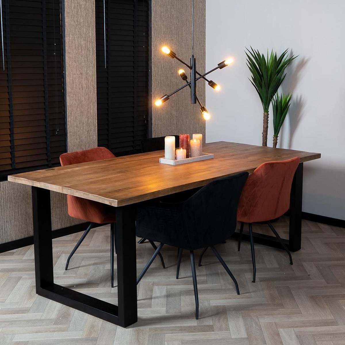 Bronx71 Hanglamp Harvey 6-lichts - Zwart