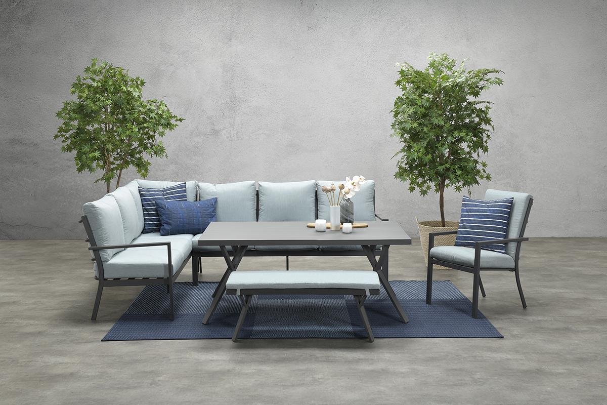 Garden Impressions Senja Sport Tuinbankje 110x40xh45 - Mint - Grijs