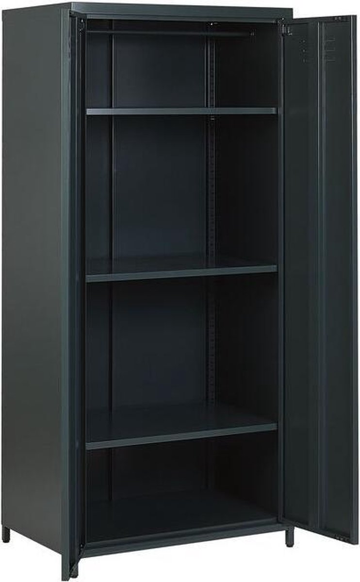 Beliani Varna Lockerkast Staal 50 X 76 Cm - Grijs