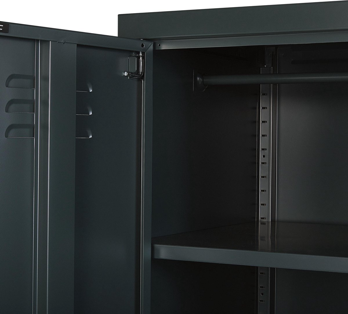 Beliani Varna Lockerkast Staal 50 X 76 Cm - Grijs