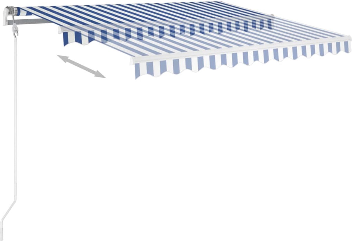 Vidaxl Luifel Automatisch Uittrekbaar 300x250 Cm En - Blauw