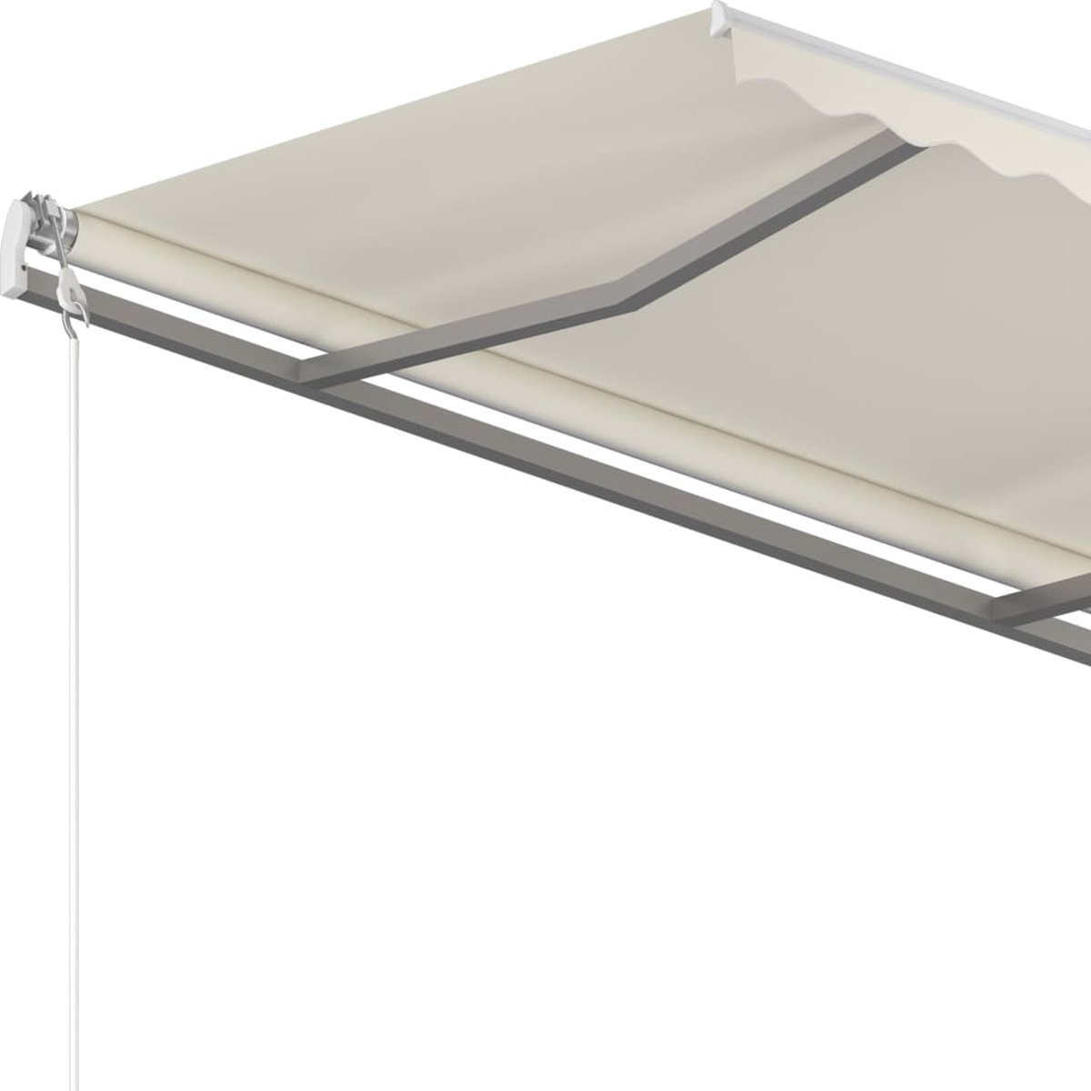 Vidaxl Luifel Handmatig Uittrekbaar 350x250 Cm Crèmekleurig