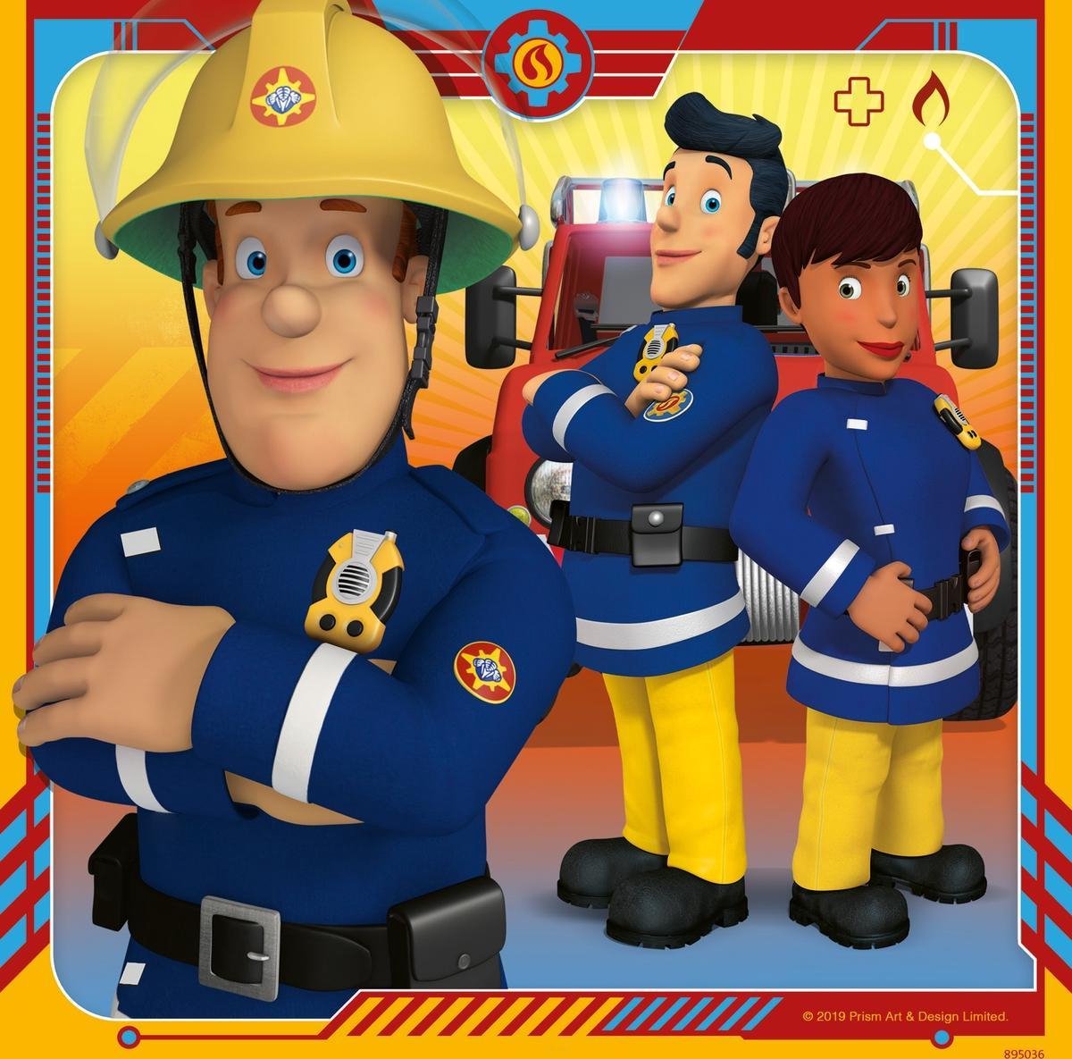 Ravensburger - Puzzels 3x49 Stukjes Onze Held Sam De Brandweerman