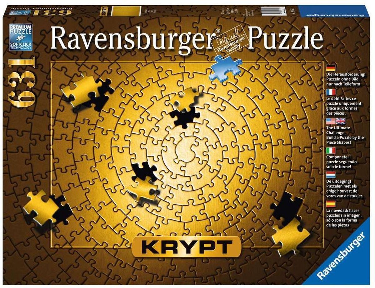 Ravensburger - Puzzel 631 Stukjes Krypt Gold