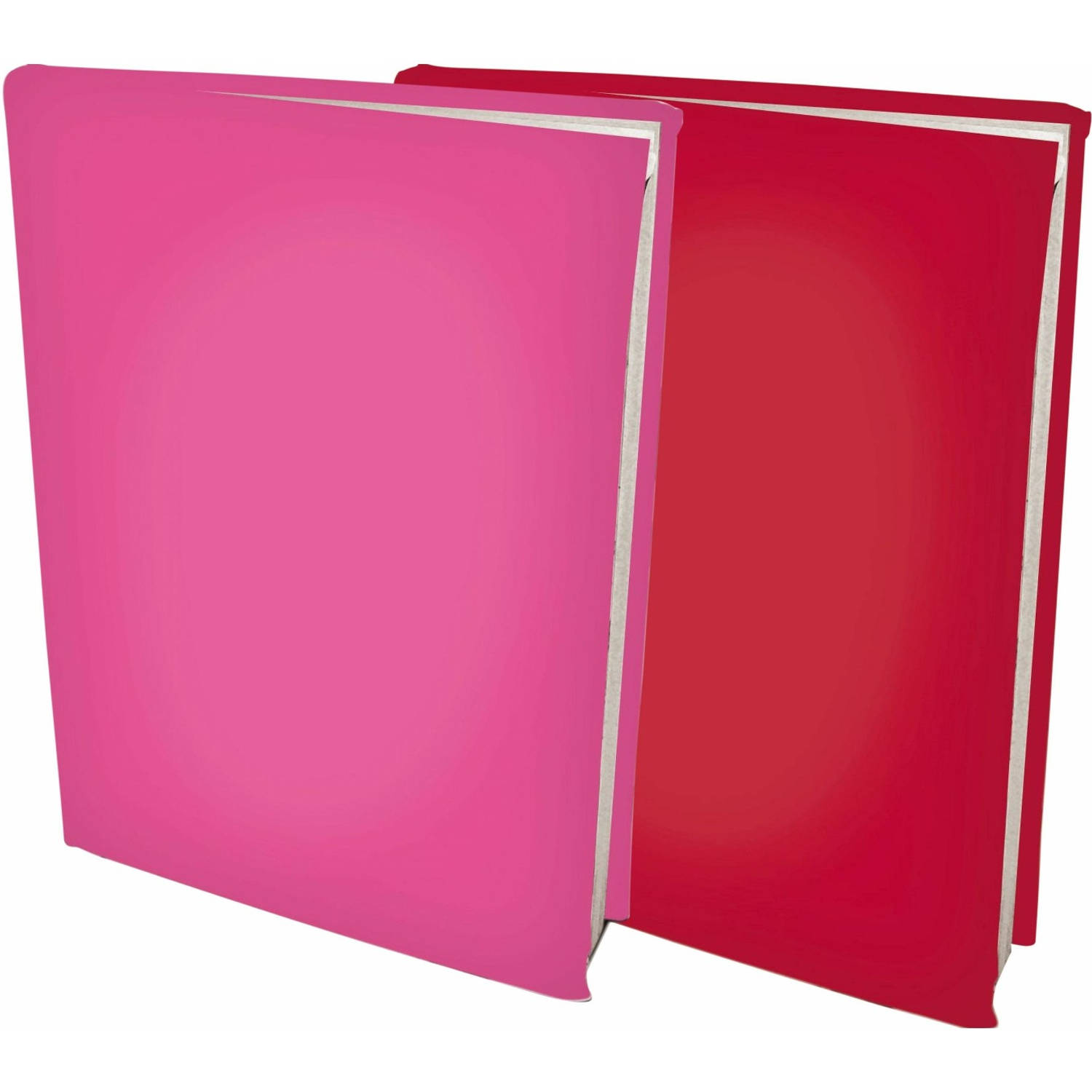 Benza Rekbare Boekenkaften A4 - En Rood - 6 Stuks - Roze