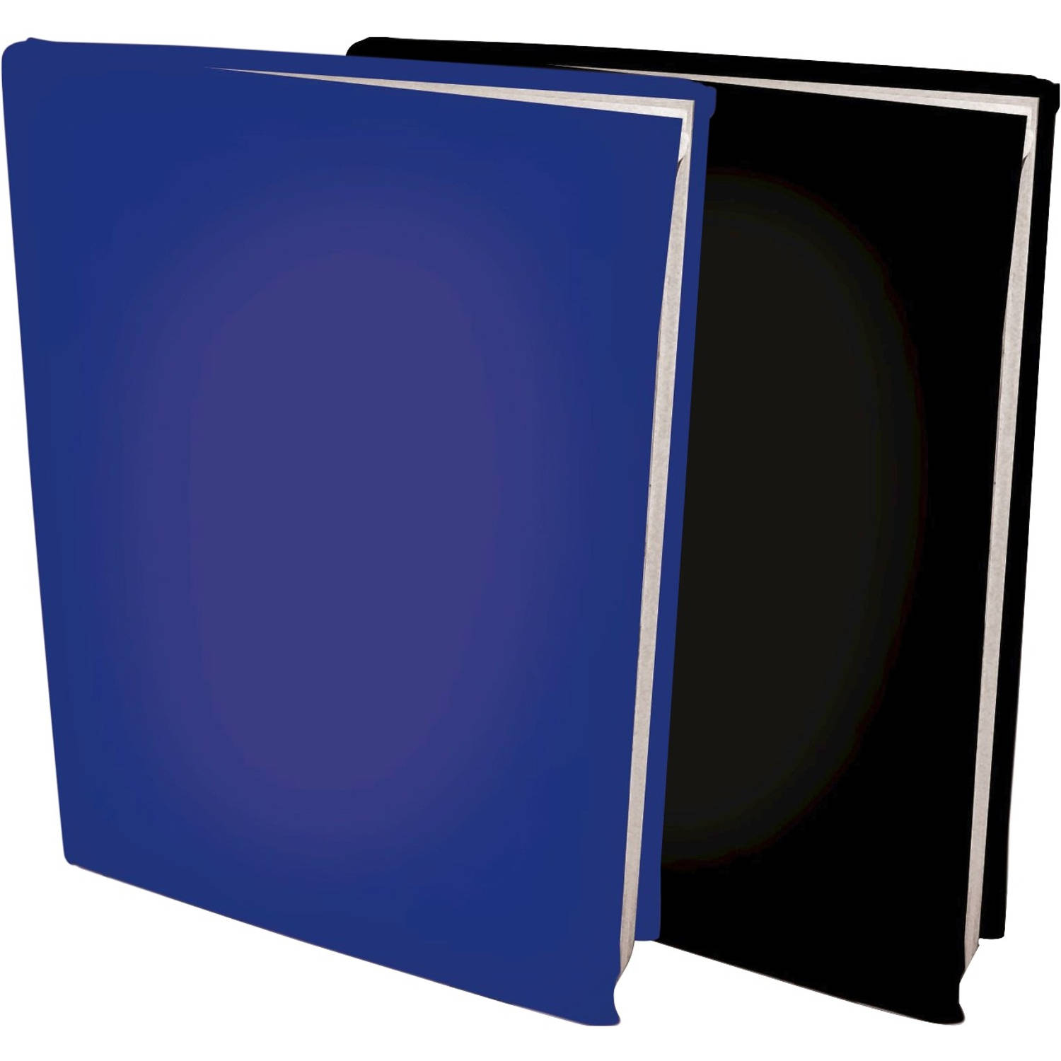 Benza Rekbare Boekenkaften A4 - Donker En Zwart - 6 Stuks - Blauw