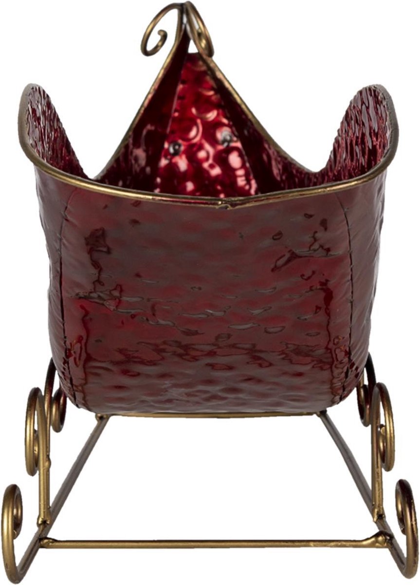 Clayre & Eef Clayre & Eef Decoratie Slee 36x18x22cm - Rood