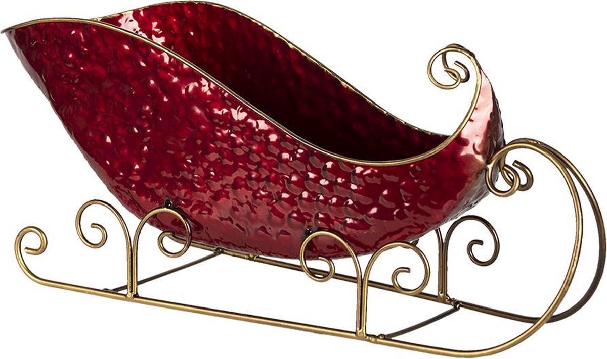 Clayre & Eef Clayre & Eef Decoratie Slee 36x18x22cm - Rood