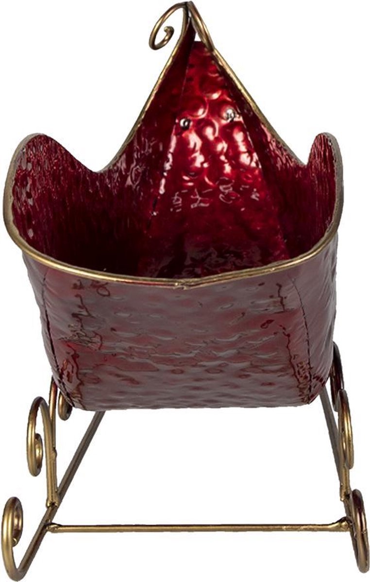 Clayre & Eef Clayre & Eef Decoratie Slee 36x18x22cm - Rood