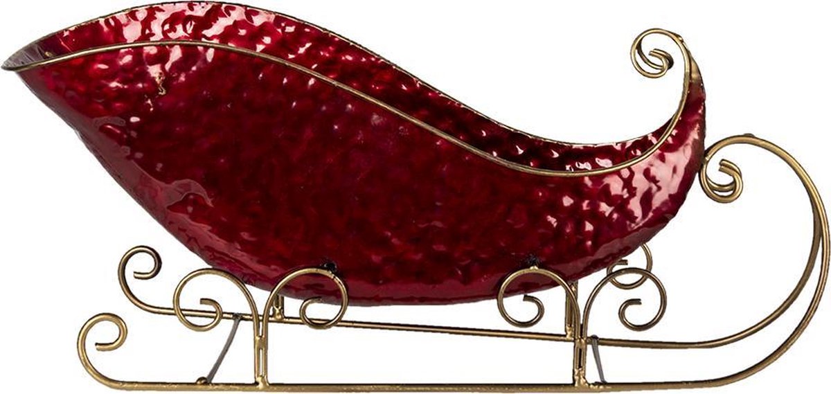 Clayre & Eef Clayre & Eef Decoratie Slee 36x18x22cm - Rood