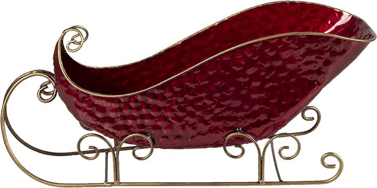 Clayre & Eef Clayre & Eef Decoratie Slee 36x18x22cm - Rood
