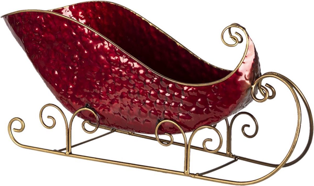 Clayre & Eef Clayre & Eef Decoratie Slee 36x18x22cm - Rood