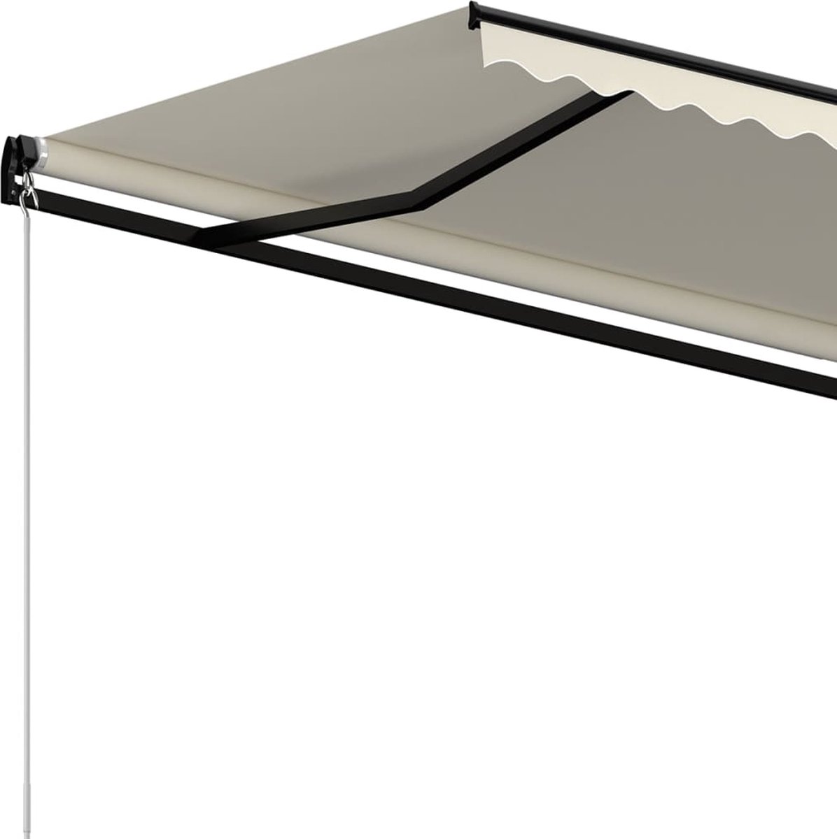 Vidaxl Luifel Handmatig Uittrekbaar 350x250 Cm Crèmekleurig