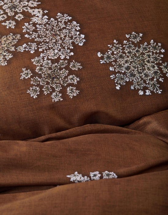 Essenza " Lauren Dekbedovertrek 200 x 220 cm " - Bruin