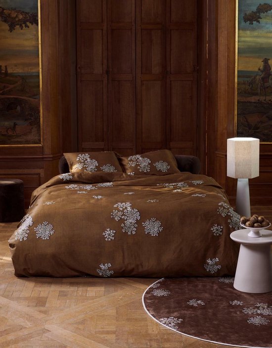 Essenza " Lauren Dekbedovertrek 200 x 220 cm " - Bruin