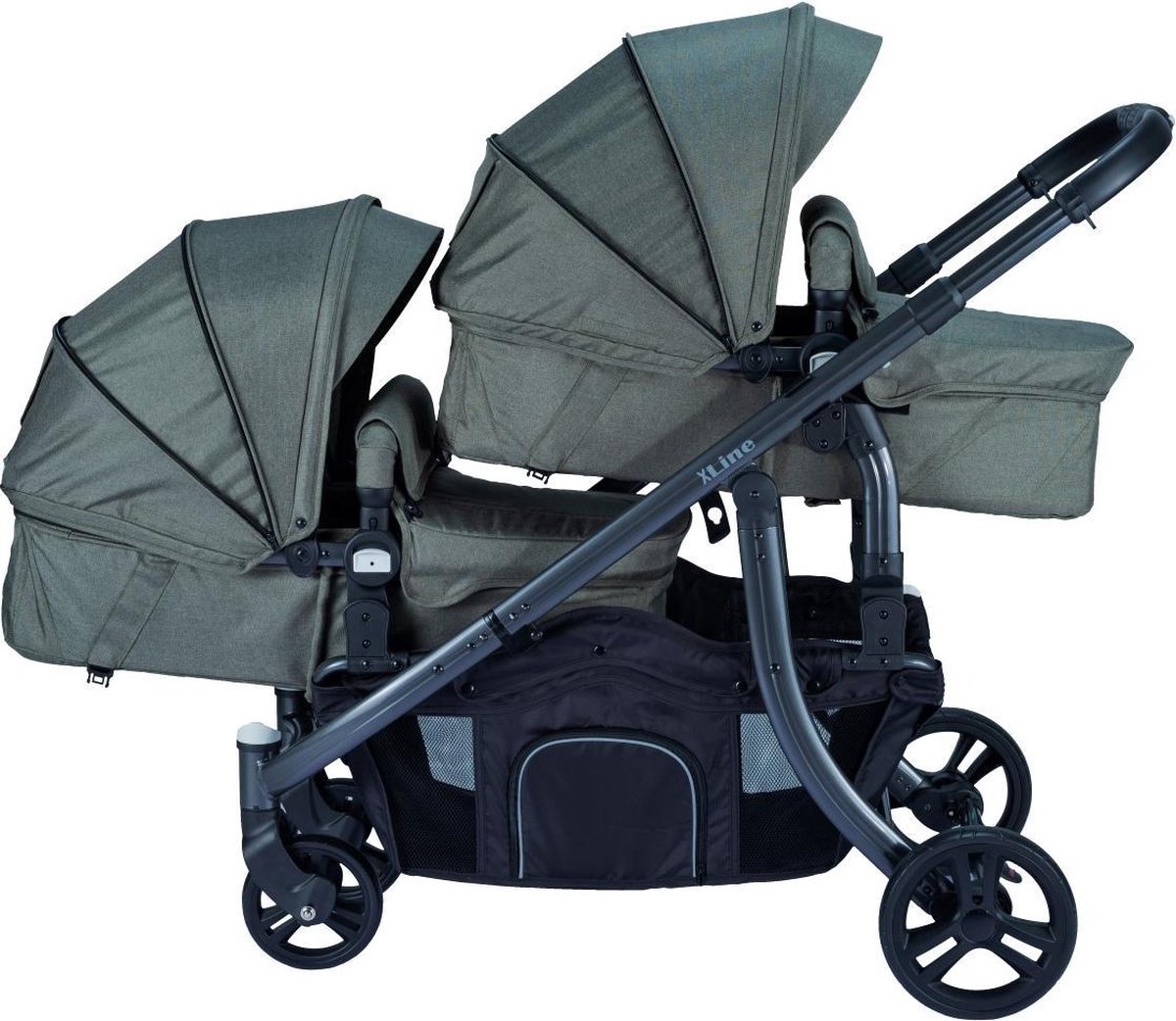 X-Adventure X Adventure Xline Duo Kinderwagen Emerald Green - Groen